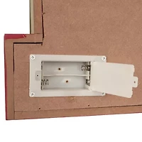 Glitzhome Led Lighted Wooden & Metal Block Lighted Christmas Tabletop Decor