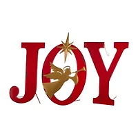 Glitzhome Metal Joy Angel Christmas Yard Art