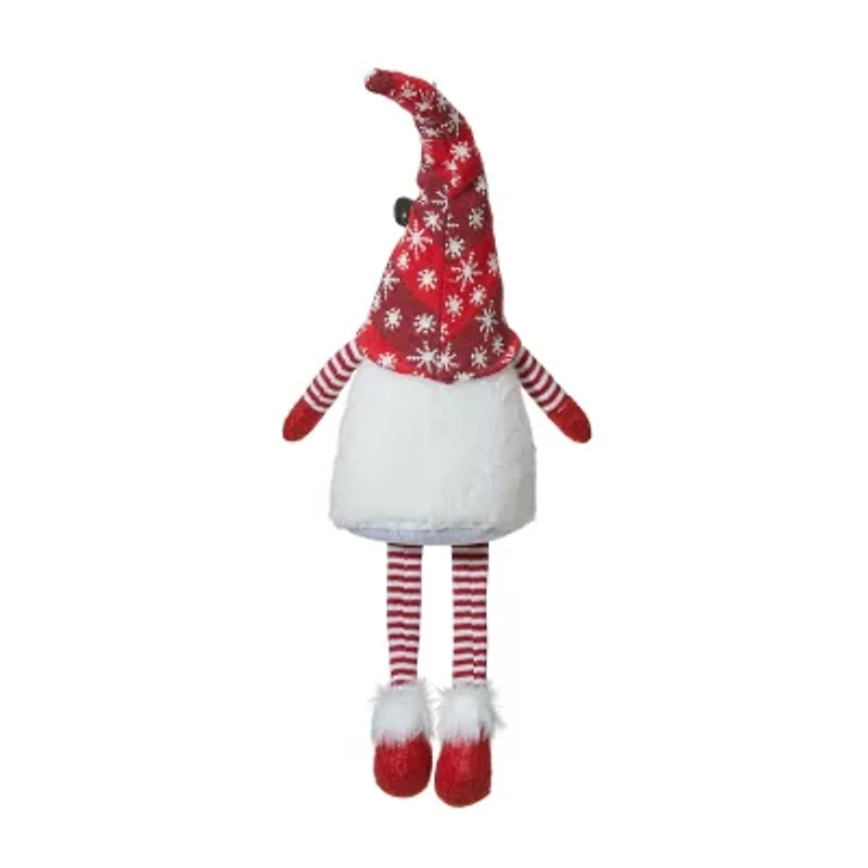 Glitzhome Shelf Sitter Christmas Gnome