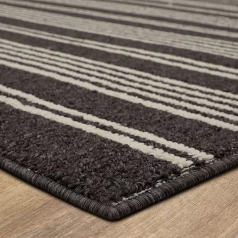 Mohawk Home Piping Stripe Indoor Rectangular Area Rug