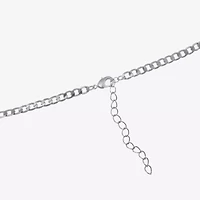 Silver Reflections Womens Pure Silver Over Brass Inch Link Chain Necklace