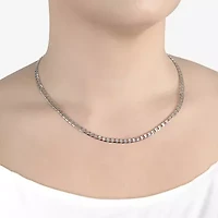 Silver Reflections Womens Pure Silver Over Brass Inch Link Chain Necklace
