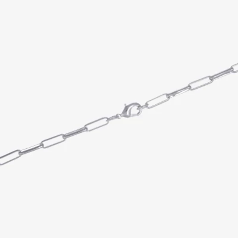 Silver Reflections Womens Pure Silver Over Brass 18 Inch Link Chain Necklace