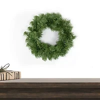 Canadian Pine Mini Artificial Christmas Wreath  12-Inch  Unlit