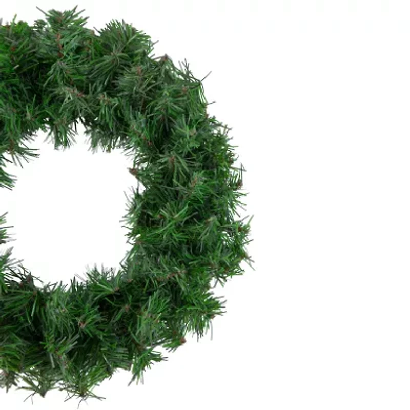 Canadian Pine Mini Artificial Christmas Wreath  12-Inch  Unlit