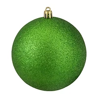 12ct Xmas Green Shatterproof 4-Finish Christmas Ball Ornaments 4'' (100mm)