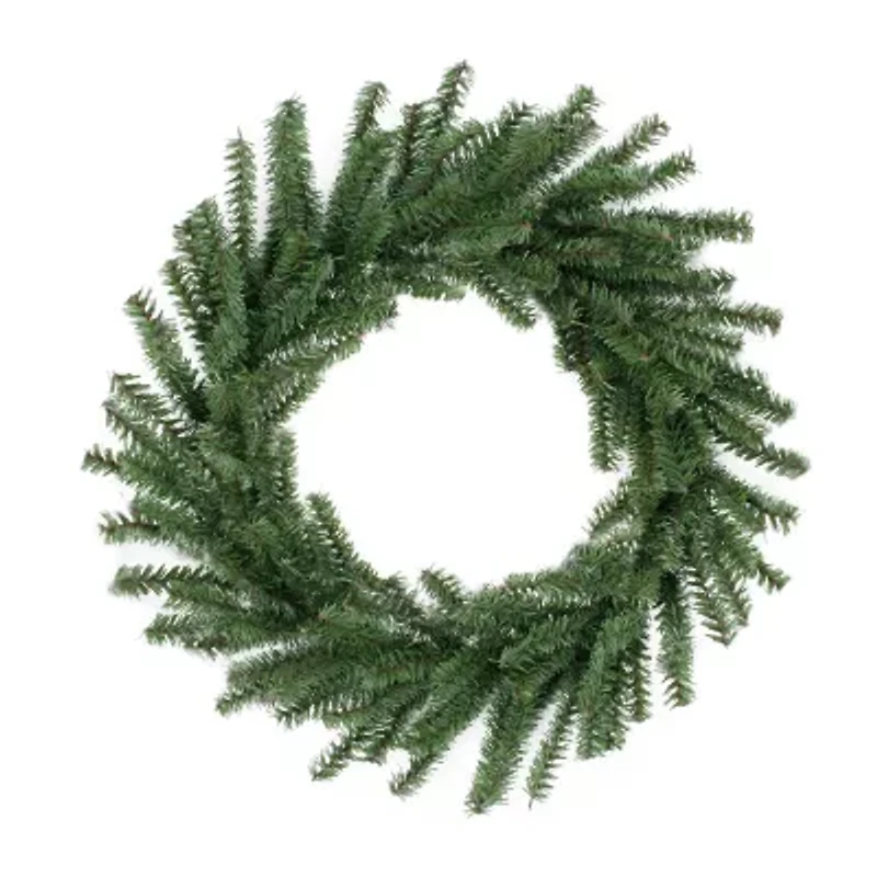 Mini Pine Artificial Christmas Wreath - 16-Inch Unlit