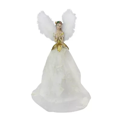 10'' Champagne Angel Christmas Tree Topper  Unlit