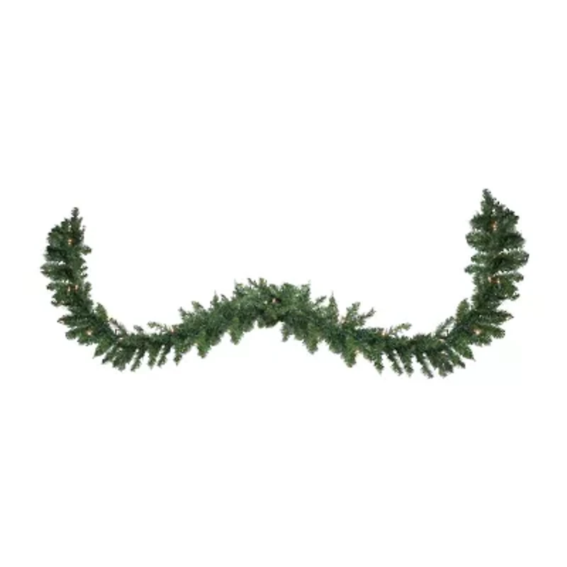 25' x 17'' Pre-Lit Buffalo Fir Commercial Artificial Christmas Garland - Clear Lights