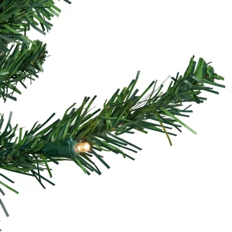 6' Pre-Lit LED Northern Balsam Fir Pencil Artificial Christmas Tree  Warm Clear Lights