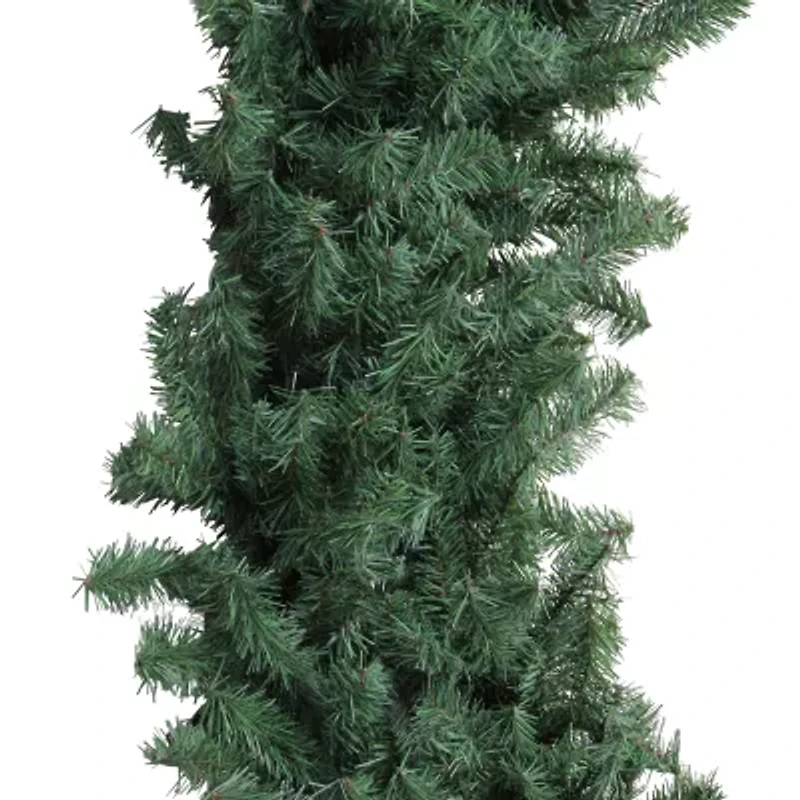 Green Canadian Pine Commercial Size Artificial Christmas Wreath  72-Inch  Unlit