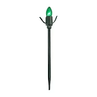 Set of 15 Lighted Red  Clear and Green C9 Christmas Pathway Marker Decor