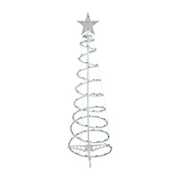 Set of 3 Green Lighted Spiral Christmas Trees  3'  4'  and 6'