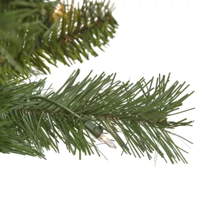 6.5' Pre-Lit Chatham Pine Artificial Christmas Tree  Clear Lights