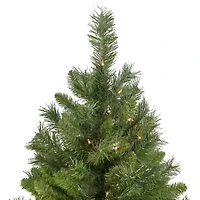 6.5' Pre-Lit Chatham Pine Artificial Christmas Tree  Clear Lights