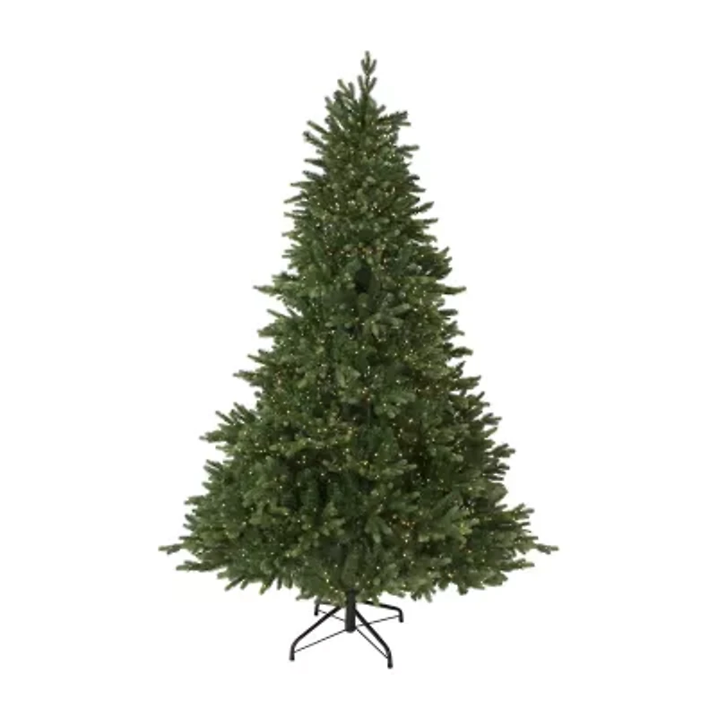 7.5' Pre-Lit Full Riverton Fir Artificial Christmas Tree Warm White Lights