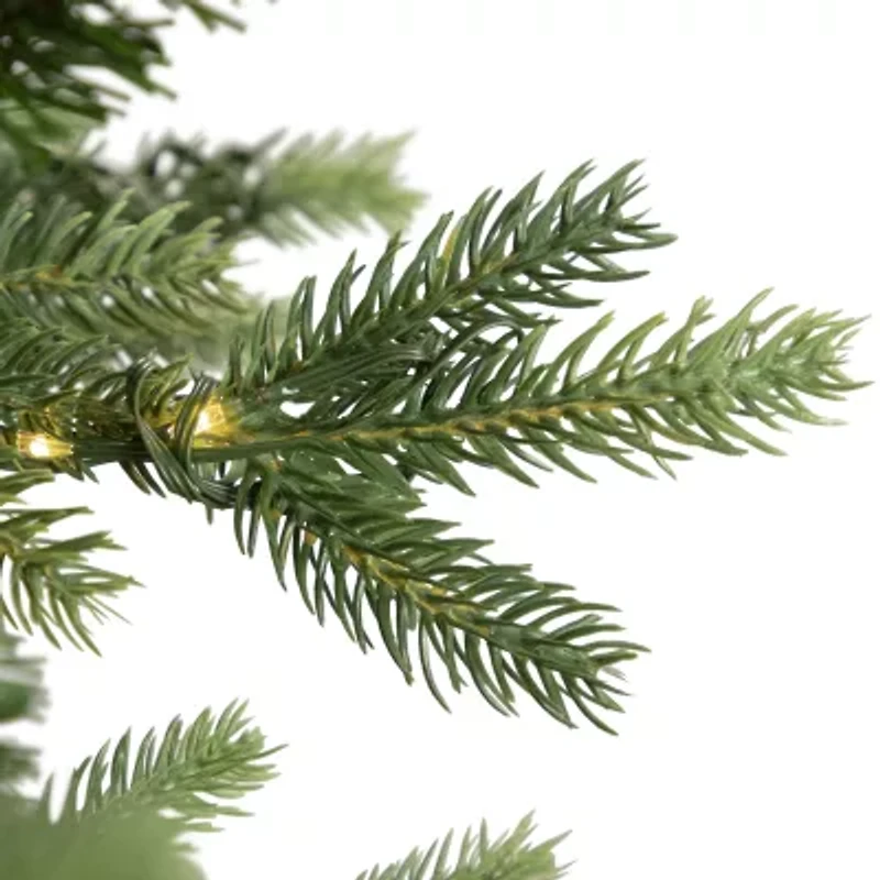 7.5' Pre-Lit Full Riverton Fir Artificial Christmas Tree Warm White Lights