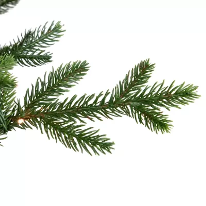 6' Pre-Lit Potted Deluxe Russian Pine Artificial Christmas Tree  Warm White LED Lights