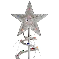 6' Pre-Lit Spiral Christmas Tree - Multi Color Lights