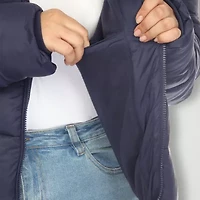 White Mark Womens Plus Lightweight Bomber Jacket