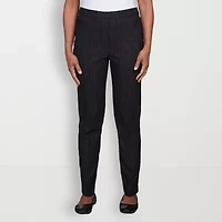 Alfred Dunner Womens Slim Pull-On Pant
