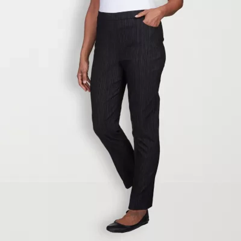 Alfred Dunner Womens Slim Pull-On Pant