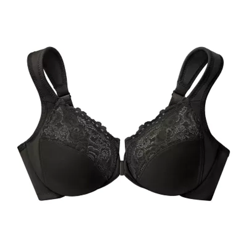 Glamorise Elegance Wonderwire® Front-Close Underwire Unlined Full Coverage Bra 1245