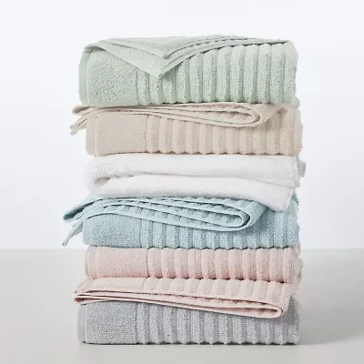 Linery Ribbed Cotton 4-pc. Quick Dry Bath Towel