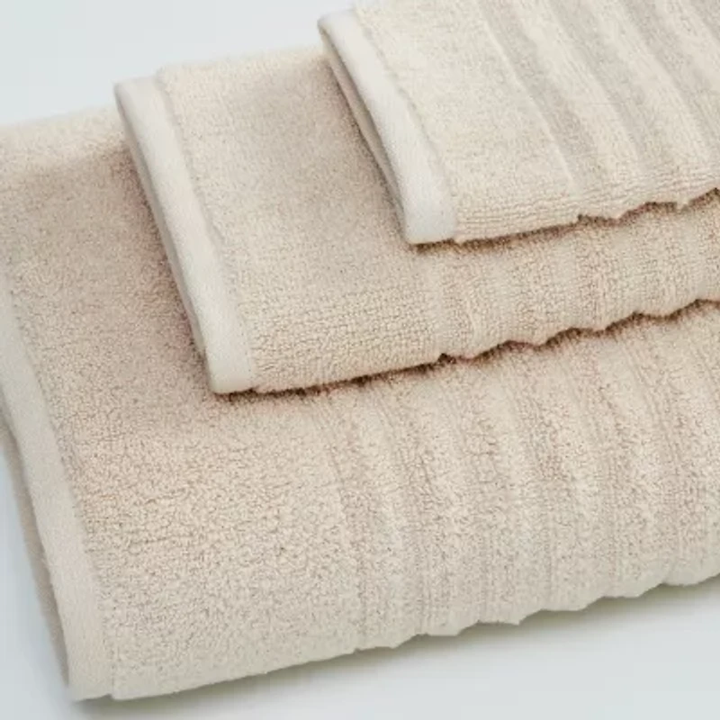 Linery Ribbed Cotton 4-pc. Quick Dry Bath Towel