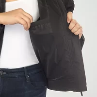 White Mark Womens Plus Lightweight Bomber Jacket