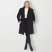 White Mark Womens Plus Lightweight Car Coat