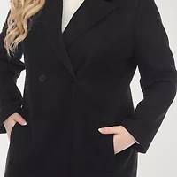 White Mark Womens Plus Lightweight Car Coat