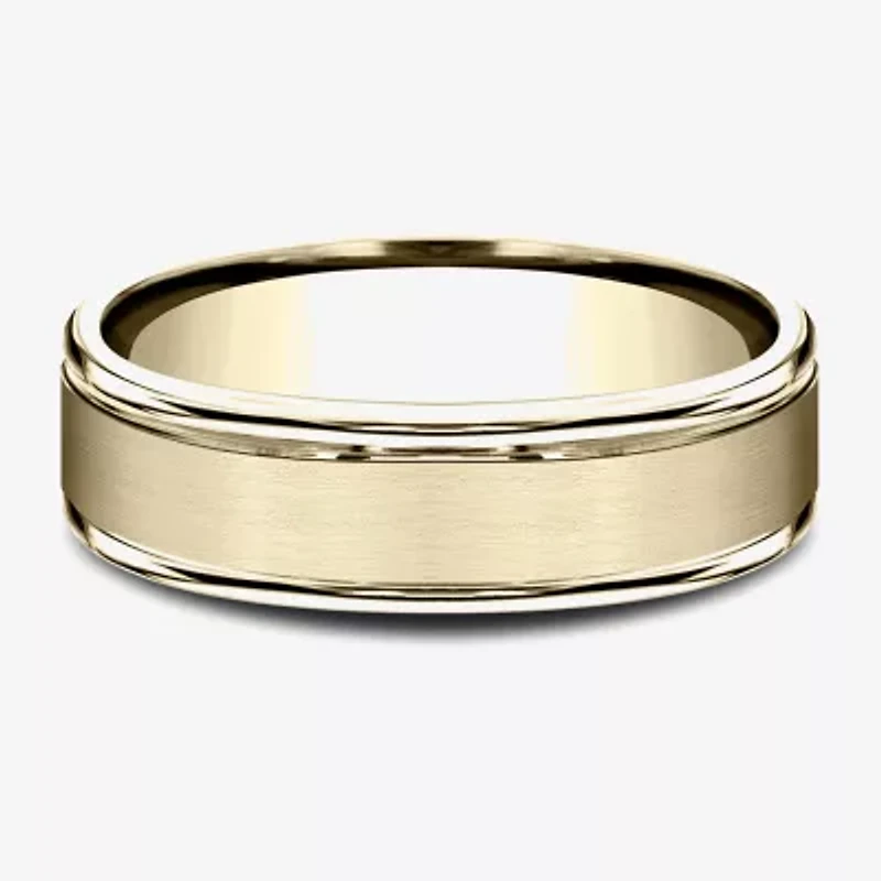 Mens 10K White Gold 6mm Band