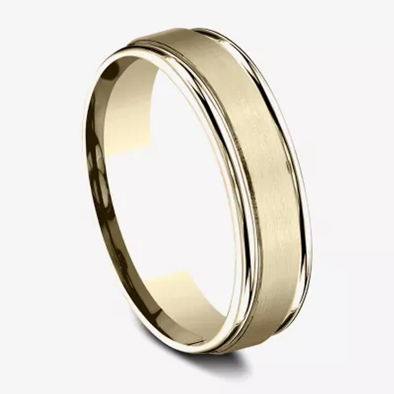 Mens 10K White Gold 6mm Band