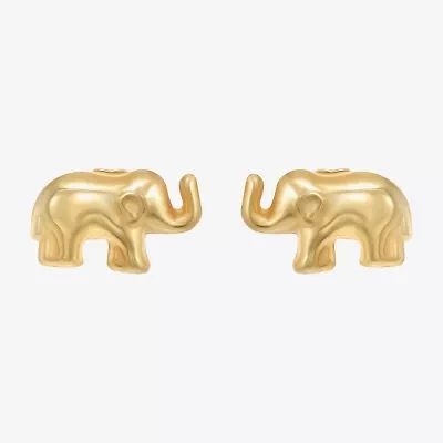14K Gold 7.4mm Stud Earrings