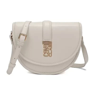 Cavalli Class Marina Saddle Flap Crossbody Bag