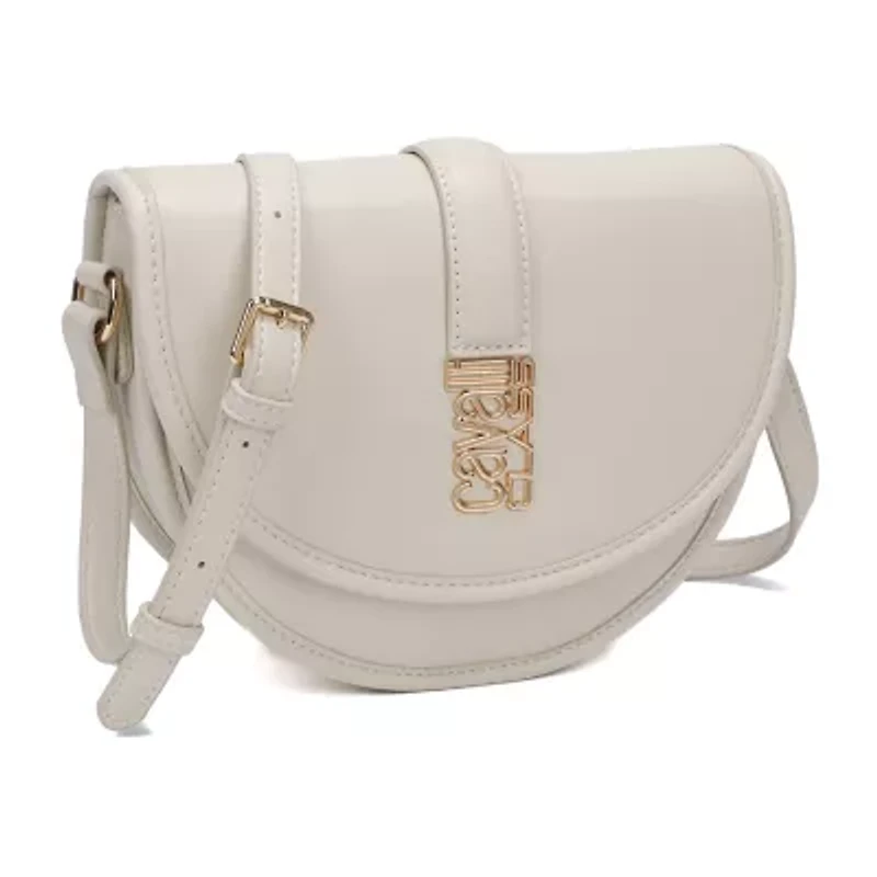 Cavalli Class Marina Saddle Flap Crossbody Bag