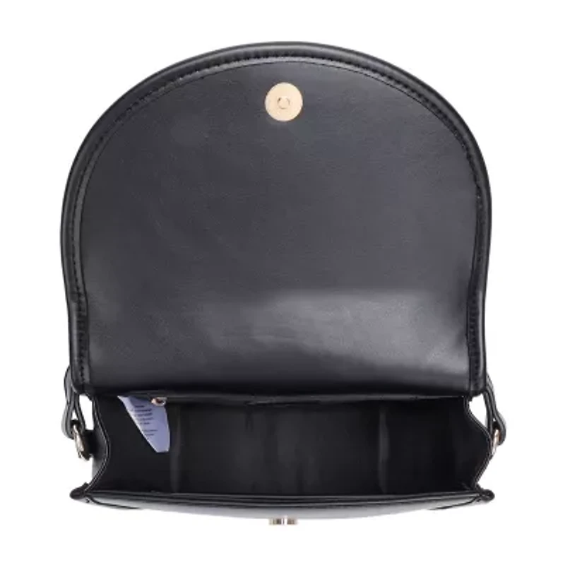 Cavalli Class Marina Saddle Flap Crossbody Bag