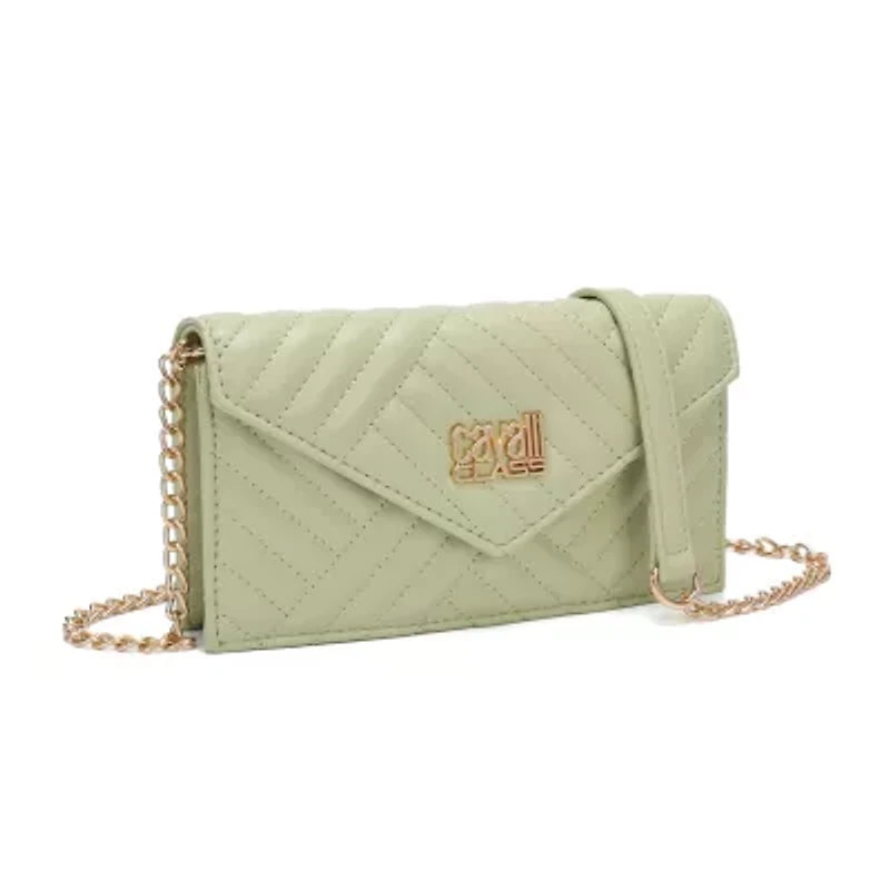Cavalli Class Valeria Quilted Womens Envelope Wallet