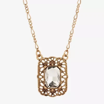 1928 Womens Alloy 16 Inch Pendant Necklace