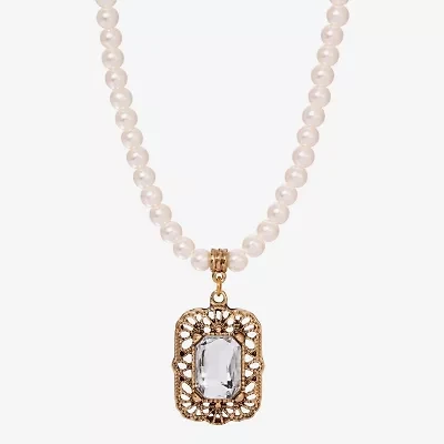 1928 Womens Alloy 15 Inch Pendant Necklace