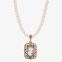 1928 Womens Alloy 15 Inch Pendant Necklace