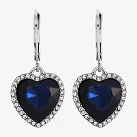 1928 Womens Heart Drop Earrings