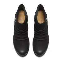 Clarks Womens Charlten Rosa Stacked Heel Chelsea Boots