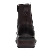 Clarks Womens Hearth Rose Block Heel Chelsea Boots