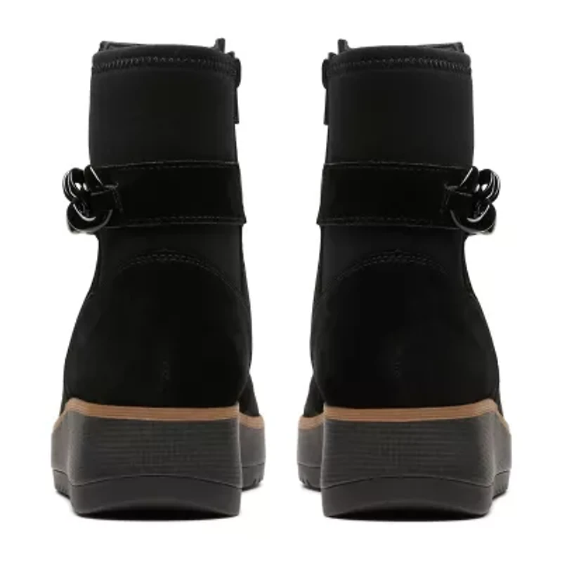 Clarks Womens Zylah Rose Wedge Ankle Boots