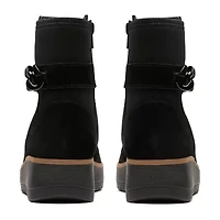 Clarks Womens Zylah Rose Wedge Ankle Boots