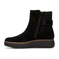 Clarks Womens Zylah Rose Wedge Ankle Boots