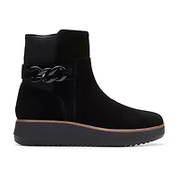 Clarks Womens Zylah Rose Wedge Ankle Boots