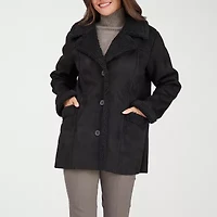 Frye and Co. Womens Faux Shearling Midweight Coat